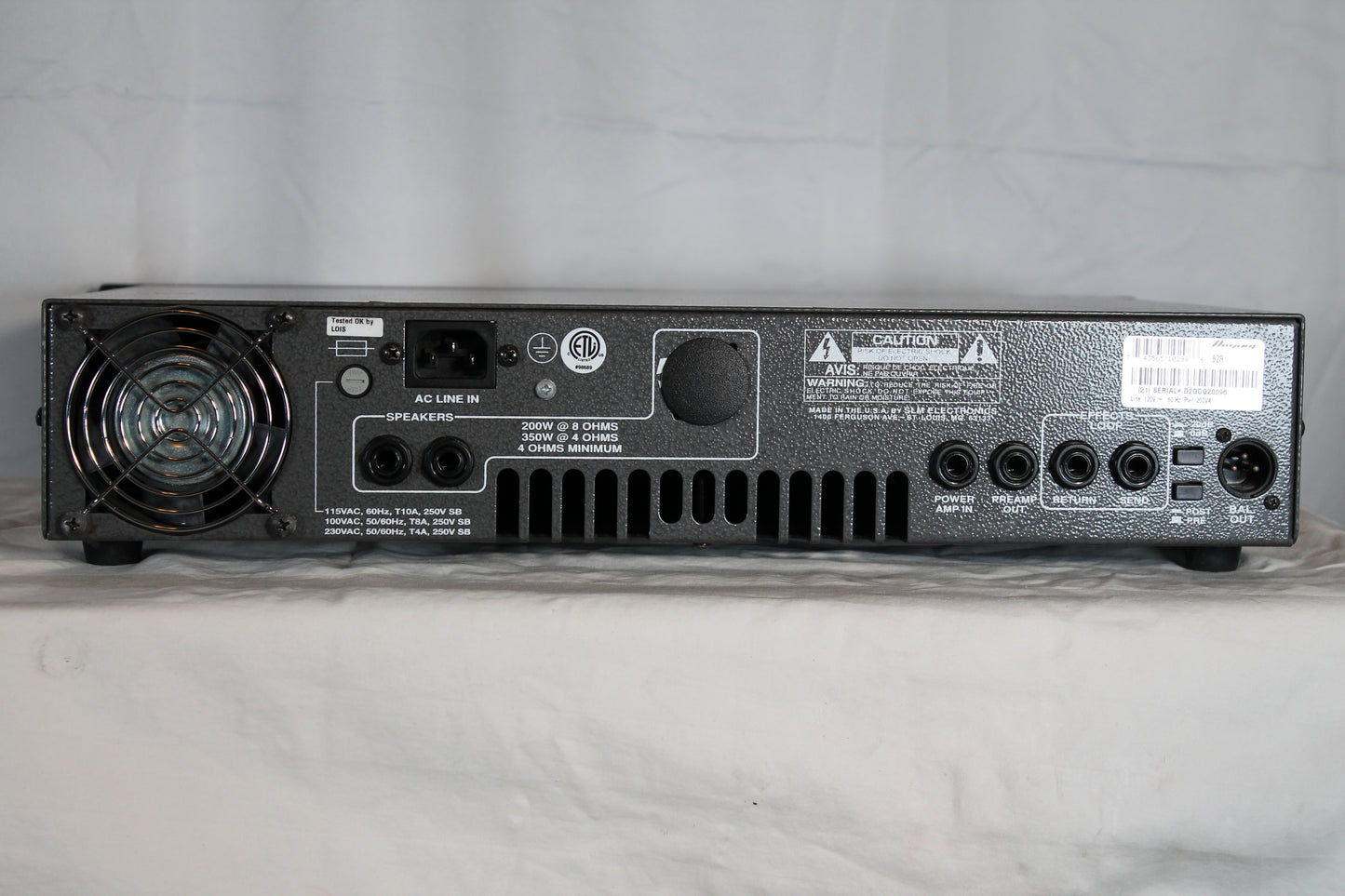 Ampeg B2R 350-Watt Rackmount Bass Amp Head