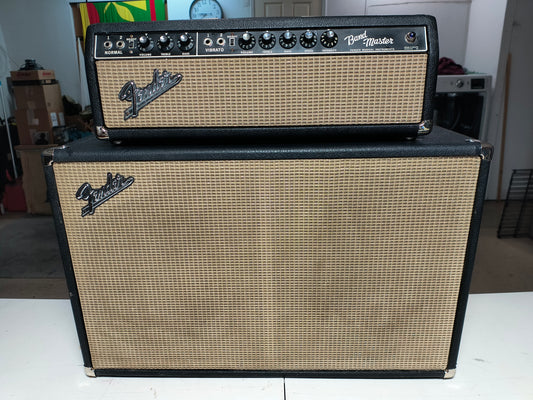 Vintage 1967 Fender Bandmaster 2x12" Piggyback Guitar Amp